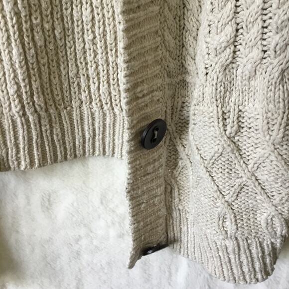 Coincidence & Chance Beige Cable Knit Cardigan - Picture 3 of 14